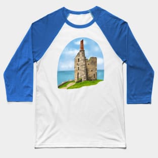 Cornish Tin Mine Baseball T-Shirt